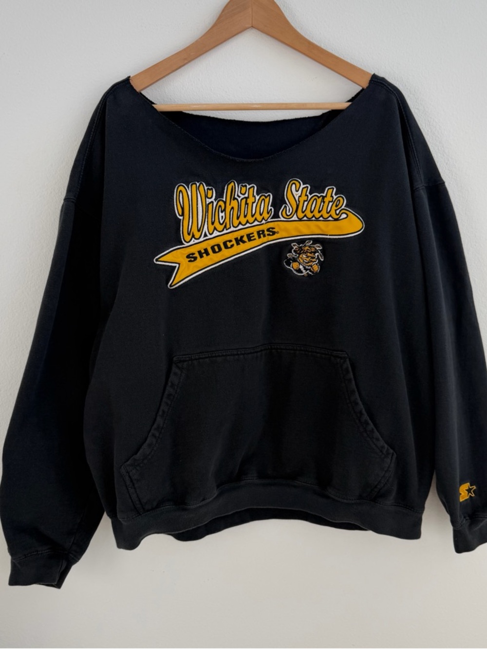 Wichita State Shockers off-the-shoulder long sleeve pullover